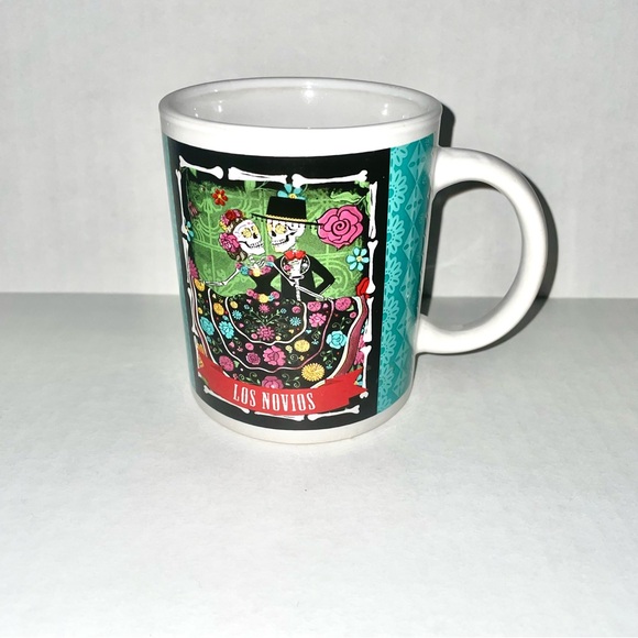 Cocinaware Dia de Los Muertos Day of the Dead Coffee Stoneware Mug Los Novios - Picture 3 of 7